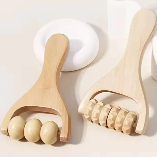 Versatile Wooden Roller Massager